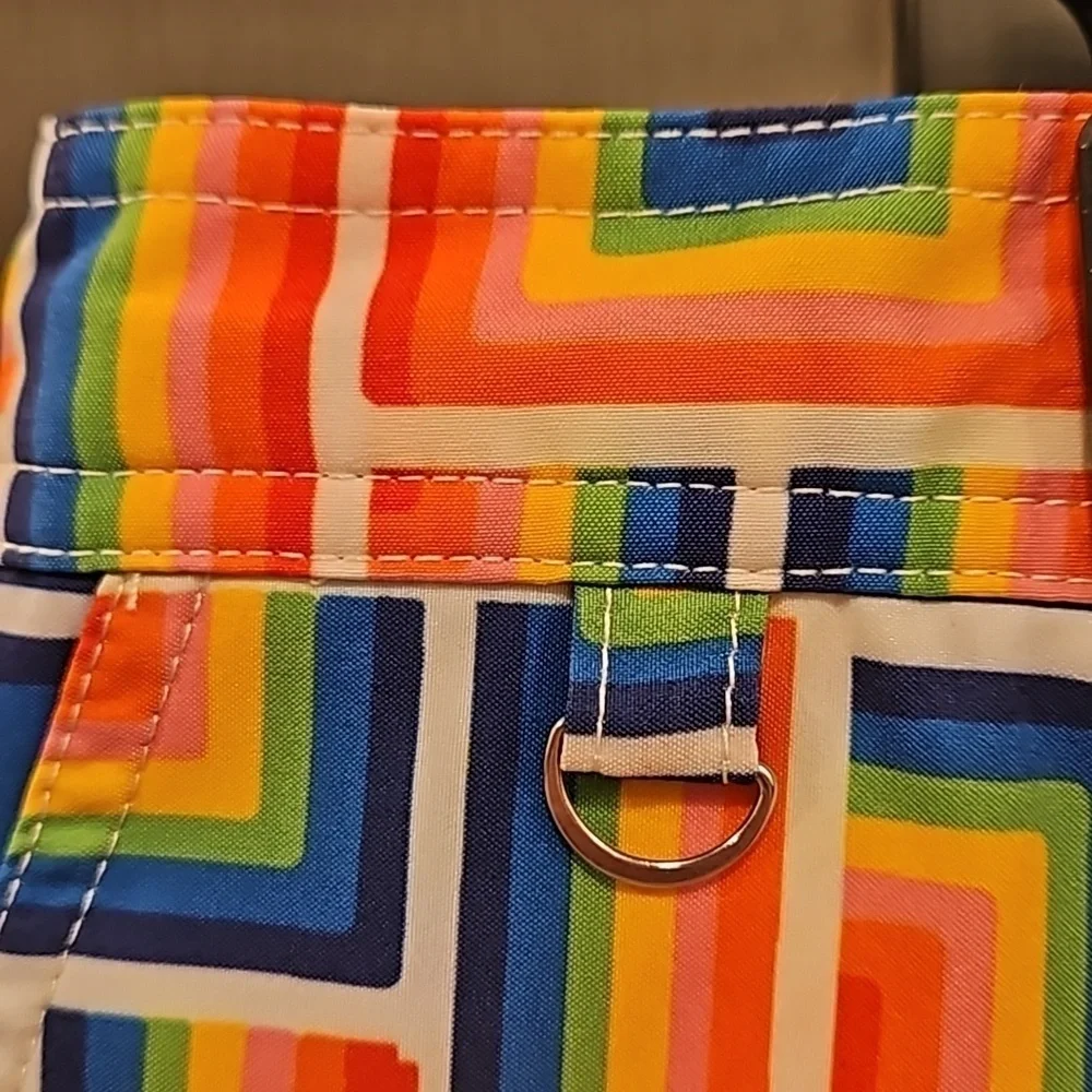 MR TURK by TRINA TURK Chico Swim Trunk ~ Pride Maze Tile Print 38 NWT